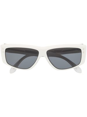 Isabel Marant Eyewear lunettes de soleil à monture rectangulaire - Blanc