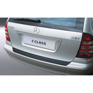 Bumper beschermer passend voor Mercedes-Benz C-Klasse W203 Kombi 2001-2007 Zwart GRRBP286