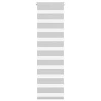 VidaXL Zebra rolgordijn 40x100 cm stofbreedte 35,9 cm lichtgrijs