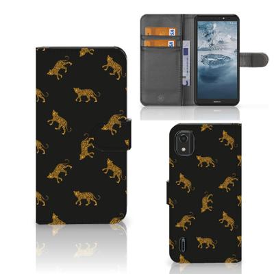 Telefoonhoesje | Met pasjeshouder | voor Nokia C2 2nd Edition Leopards