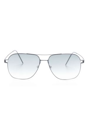 Lindberg lunettes de soleil 8210 à monture carrée - Gris