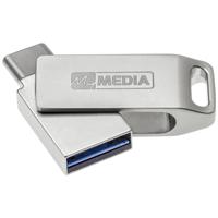 MyMEDIA My Dual USB 3.2 Gen 1 /USB C Drive 128GB USB-stick 128 GB Zilver 69271 USB 3.2 Gen 1 (USB 3.0), USB-C - thumbnail