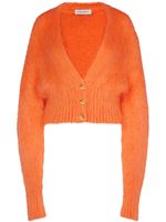 Nina Ricci cardigan en mohair à col v - Orange