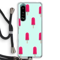 Waterijsje: Sony Xperia 5 III Transparant Hoesje met koord