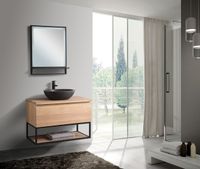 B-Stone Talent badkamermeubel 90cm zonder kraangat eiken - thumbnail