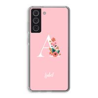 Pink Bouquet: Samsung Galaxy S21 FE Transparant Hoesje