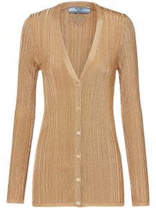 Prada cardigan à col v - Or