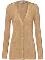 Prada cardigan à col v - Or