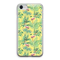 Flamingo party: iPhone 8 Transparant Hoesje
