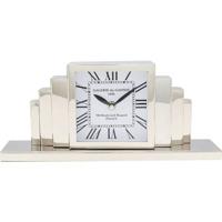 Tafelklok City zilver Kare Design