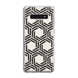 Geometrisch patroon: Samsung Galaxy S10 4G Transparant Hoesje