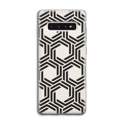 Geometrisch patroon: Samsung Galaxy S10 4G Transparant Hoesje
