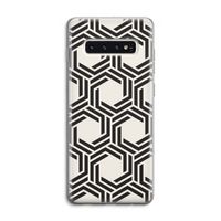 Geometrisch patroon: Samsung Galaxy S10 4G Transparant Hoesje