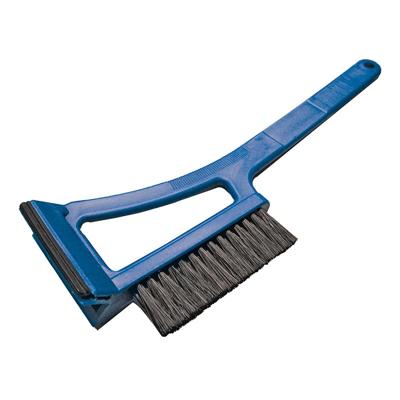 ProPlus IJskrabber - blauw - kunststof - met borstel en trekker - 36x12 cm
