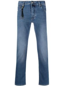 Incotex jean slim à patch logo - Bleu