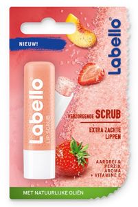 Labello Verzorgende Scrub Aardbei & Perzik