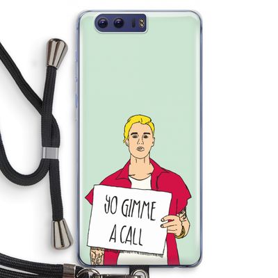 Gimme a call: Honor 9 Transparant Hoesje met koord