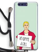 Gimme a call: Honor 9 Transparant Hoesje met koord