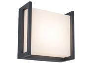 Lutec Moderne wandlampQubo antraciet - 5195401118
