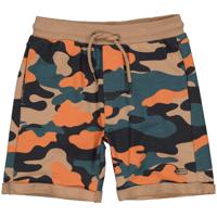 Quapi Jongens sweat short - Thygo - AOP Zand steen camo