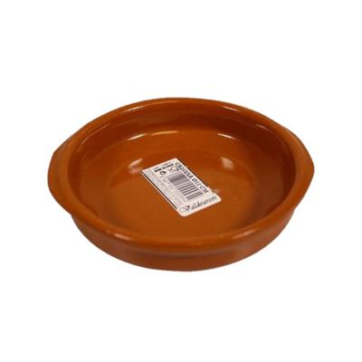 Tapas schaaltje - Alicante - terracotta - 12 cm - met handvatten - bakje