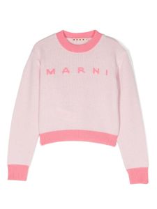 Marni Kids sweat à design colour block - Rose