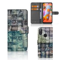 Wallet Case met Pasjes Samsung Galaxy M11 | A11 Spijkerbroeken