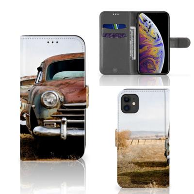 Apple iPhone 11 | Telefoonhoesje met foto | Vintage Auto | Portemonnee hoesje