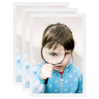 VidaXL Fotolijsten 3 st voor tafel 10x15 cm mdf wit