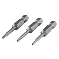 Wolfcraft Bit-set | TORX® met boring | Maat 7, 8, 9 | 3-delig - 1260000
