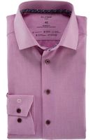 OLYMP Luxor 24/Seven Dynamic Flex Modern Fit Overhemd fuchsia, Effen