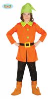 Oranje kabouter kostuum kind