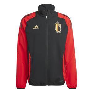 adidas België Presentatie Trainingsjack 2024-2026 Zwart Rood Goud