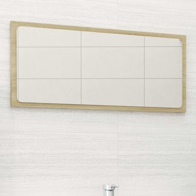 VidaXL Badkamerspiegel 80x1,5x37 cm spaanplaat sonoma eikenkleurig