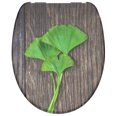 SCHÜTTE toiletbril met soft-close ginkgo & wood