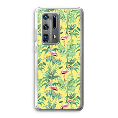 Flamingo party: Huawei P40 Pro Plus Transparant Hoesje