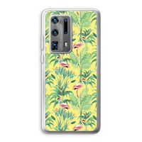 Flamingo party: Huawei P40 Pro Plus Transparant Hoesje