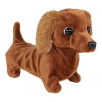 Take Me Home interactieve loophond teckel - 19cm