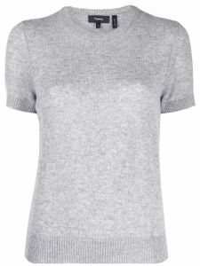 Theory t-shirt en maille - Gris