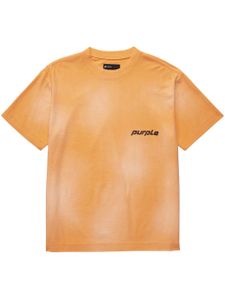 Purple Brand t-shirt en coton à logo imprimé - Orange