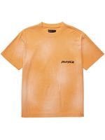 Purple Brand t-shirt en coton à logo imprimé - Orange