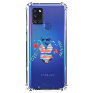 Samsung Galaxy A21s Stevig Bumper Hoesje Boho Summer