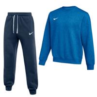 Nike Park 26 Fleece Crew Joggingpak Blauw Donkerblauw