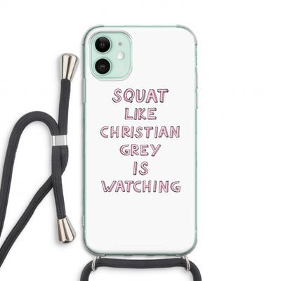 Christian Grey: iPhone 11 Transparant Hoesje met koord