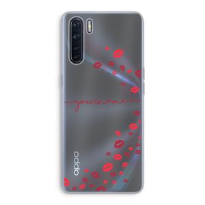 Kusjes: Oppo A91 Transparant Hoesje