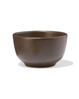 HEMA Hoog schaaltje Ø7cm PUUR reactief glazuur donkerbruin (donkerbruin)