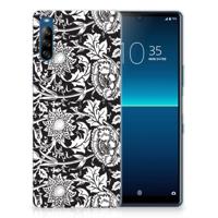 Sony Xperia L4 | TPU Case | Black Flowers