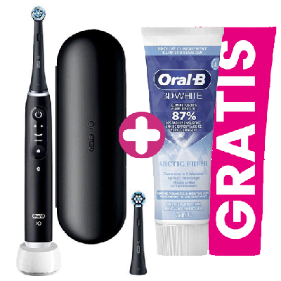Oral-B iO Series 6N Black Lava + Gratis Oral-B 3D-White Arctic Fresh Tandpasta
