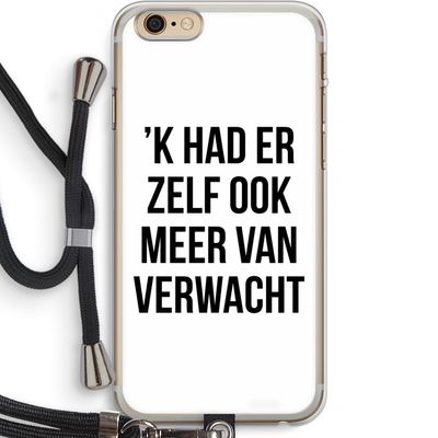Meer verwacht: iPhone 6 PLUS / 6S PLUS Transparant Hoesje met koord