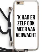 Meer verwacht: iPhone 6 PLUS / 6S PLUS Transparant Hoesje met koord